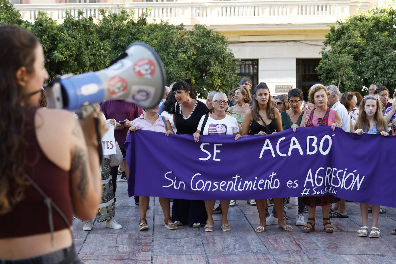 Protesta en Málaga contra Luis Rubiales