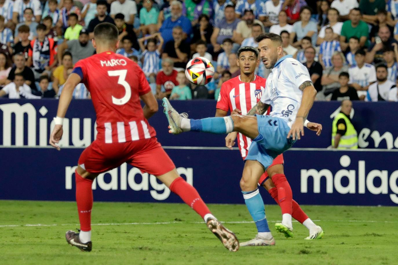 El Málaga- Atlético de Madrid B, en imágenes