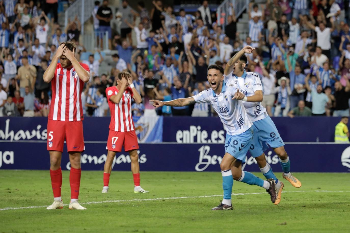 El Málaga- Atlético de Madrid B, en imágenes