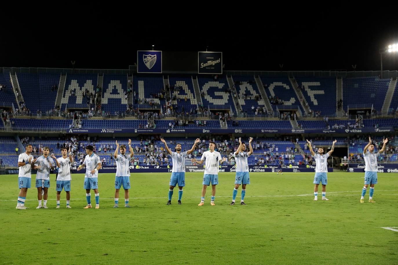 El Málaga- Atlético de Madrid B, en imágenes