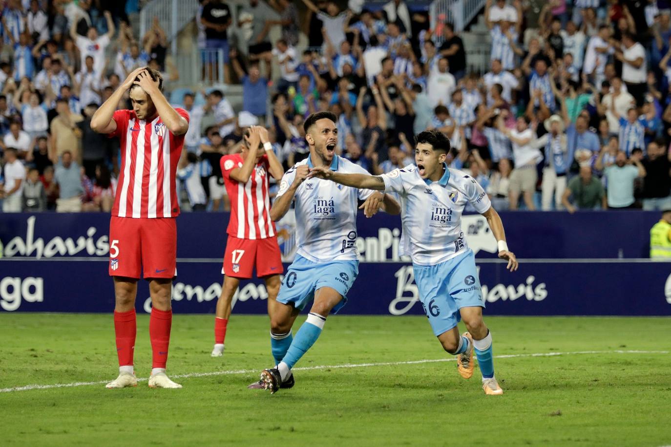 El Málaga- Atlético de Madrid B, en imágenes