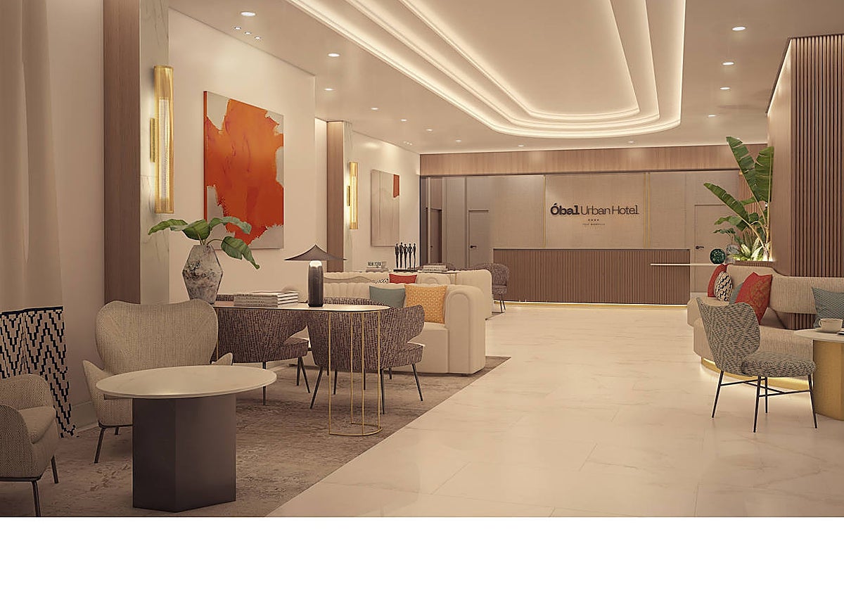 Vista del hall de uno de los establecimientos de la Costa del Sol.