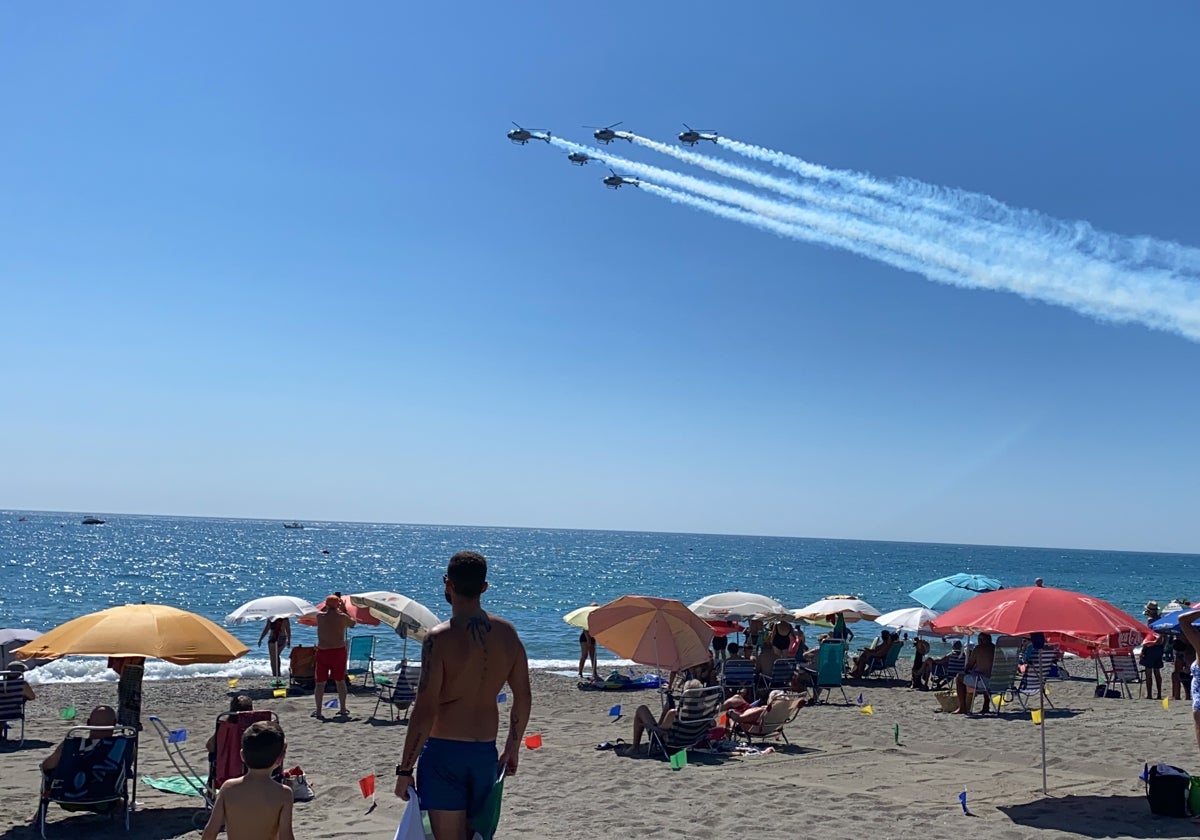 Imagen de una edición anterior del evento aeronáutico en la playa torreña.