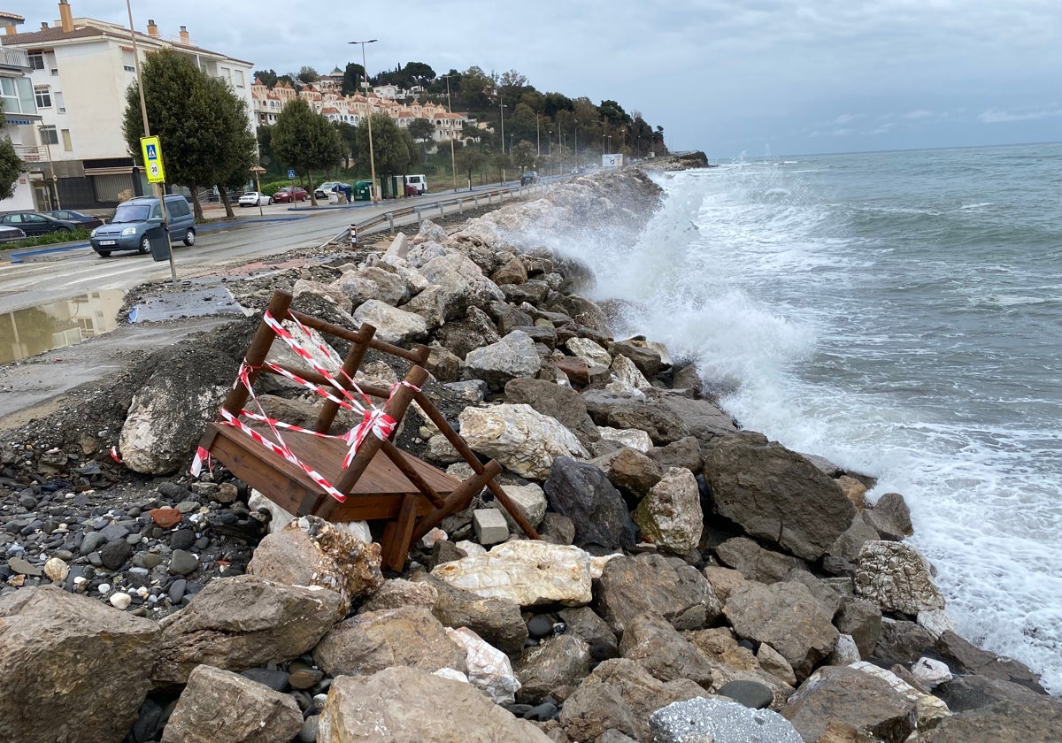 Imagen del litoral de Mezquitilla de Vélez-Málaga.