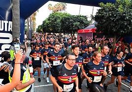 La Policía Nacional estrena sus kilómetros solidarios en Marbella