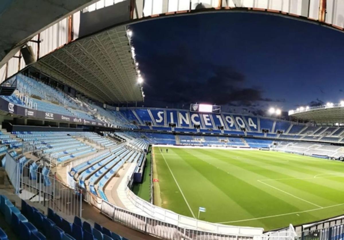 Vista parcial de La Rosaleda.