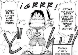 Una de las primeras páginas de 'One Piece', creado por Eiichiro Oda.