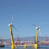 Una empresa malagueña fabrica un molino flotante que abastecerá de luz a Tenerife