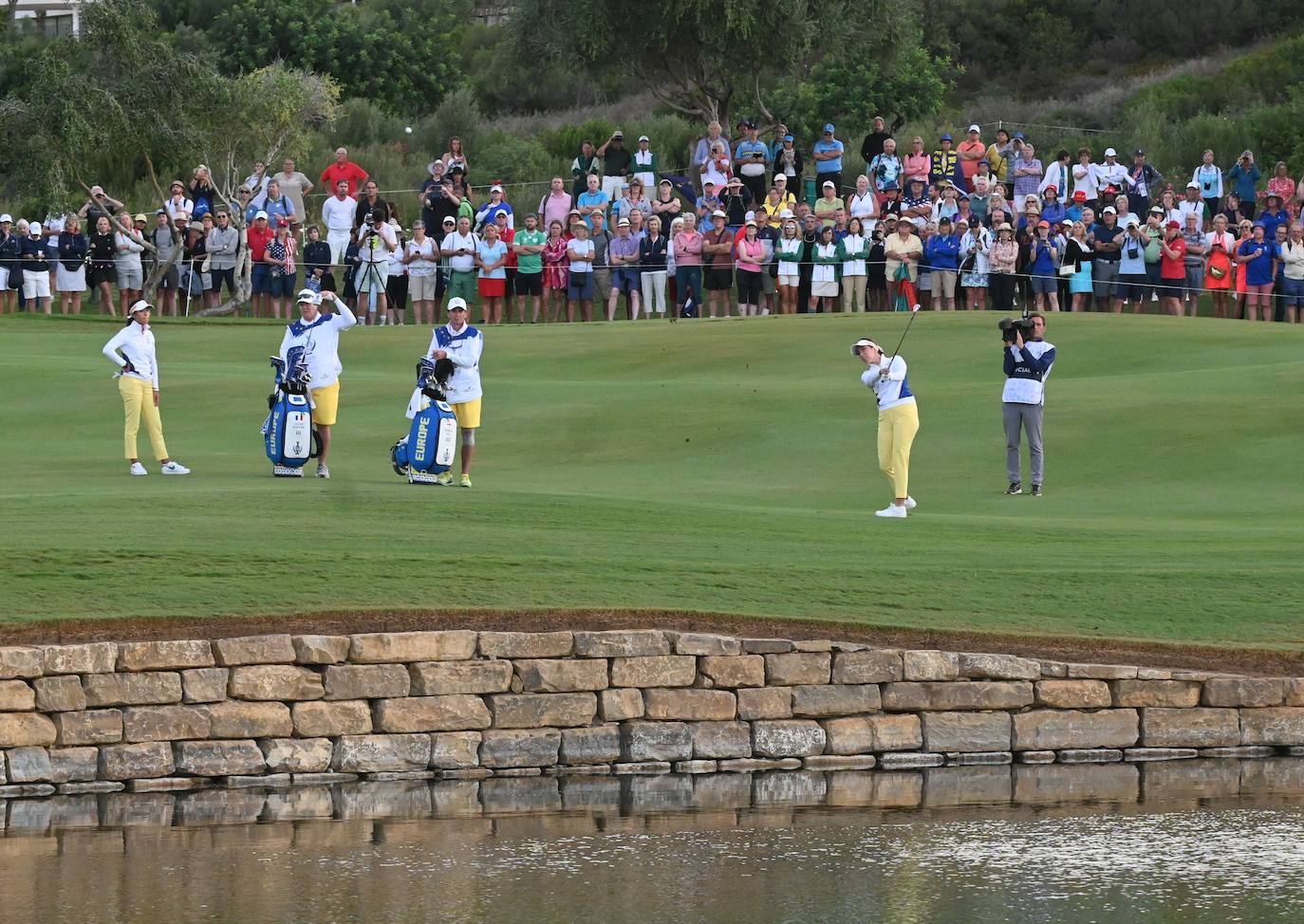 Primera jornada de la Solheim Cup de golf en Casares