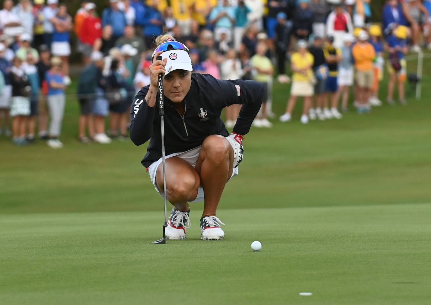 Primera jornada de la Solheim Cup de golf en Casares