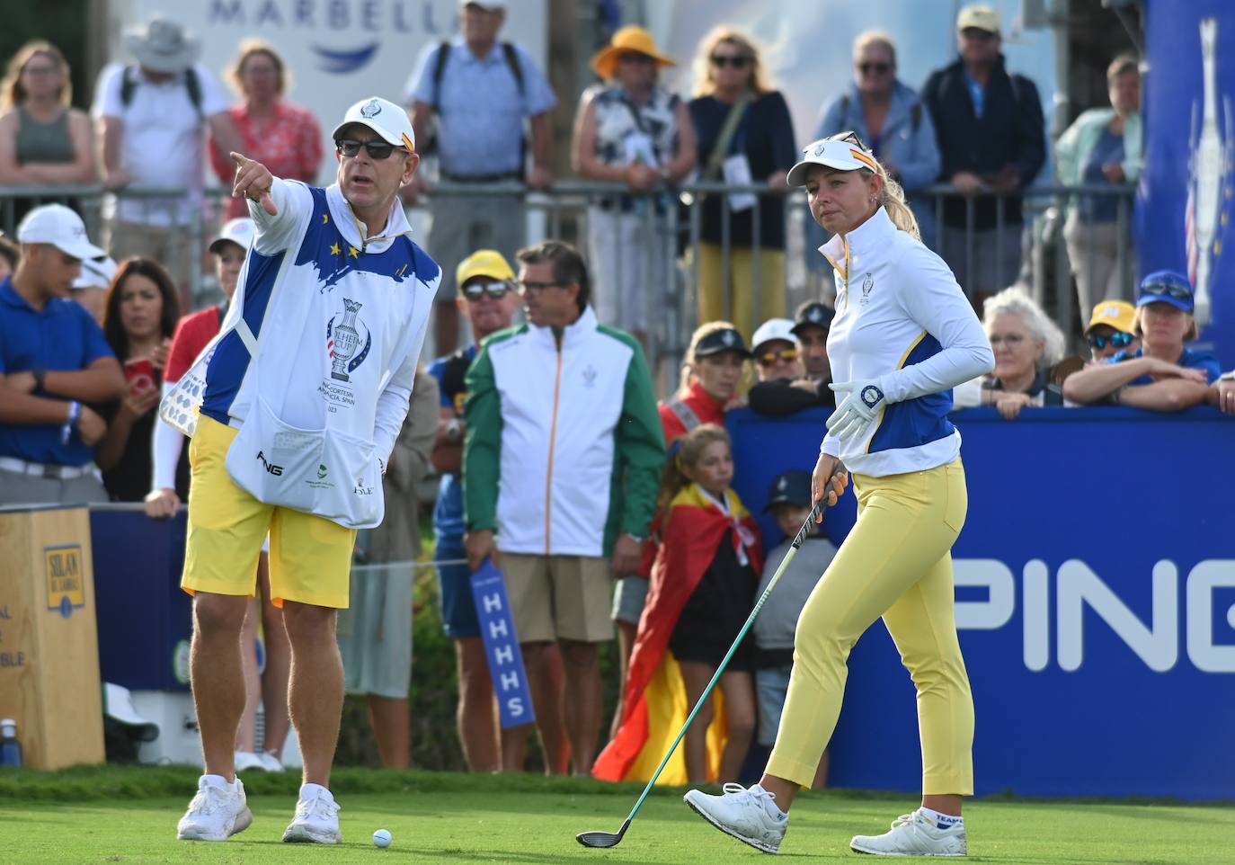 Primera jornada de la Solheim Cup de golf en Casares