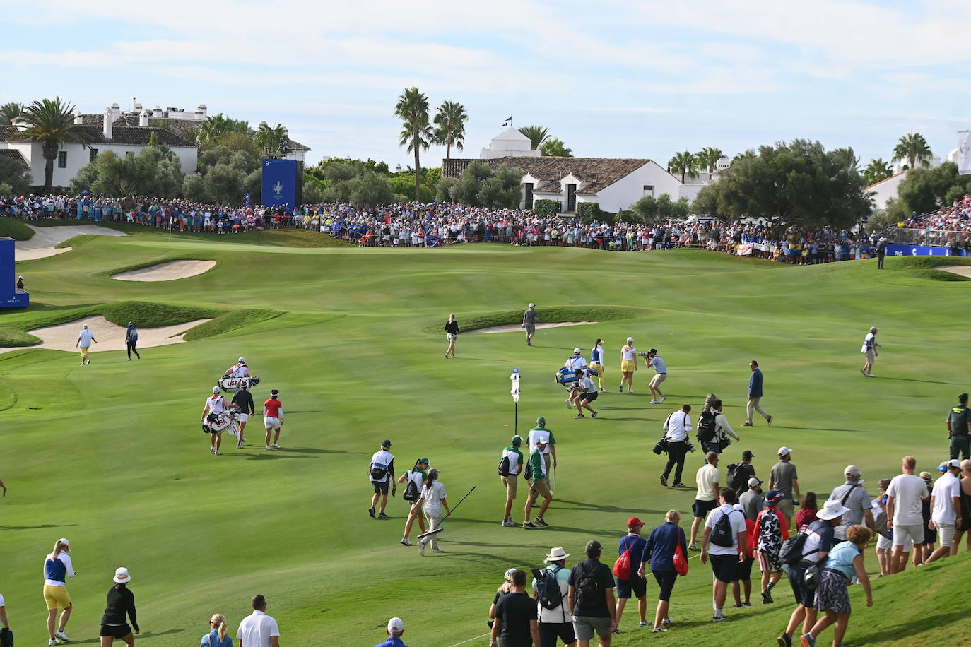 Primera jornada de la Solheim Cup de golf en Casares