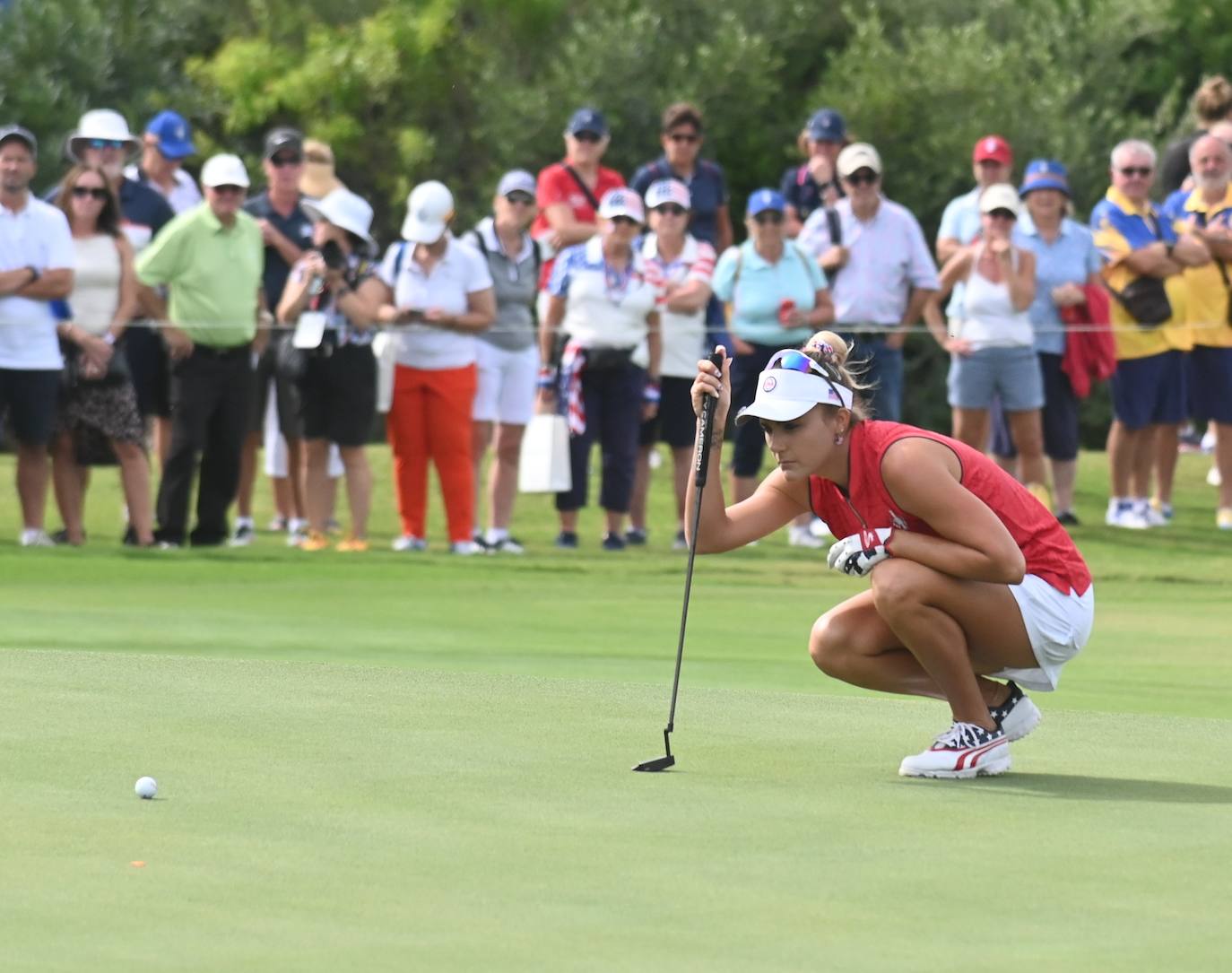 Primera jornada de la Solheim Cup de golf en Casares