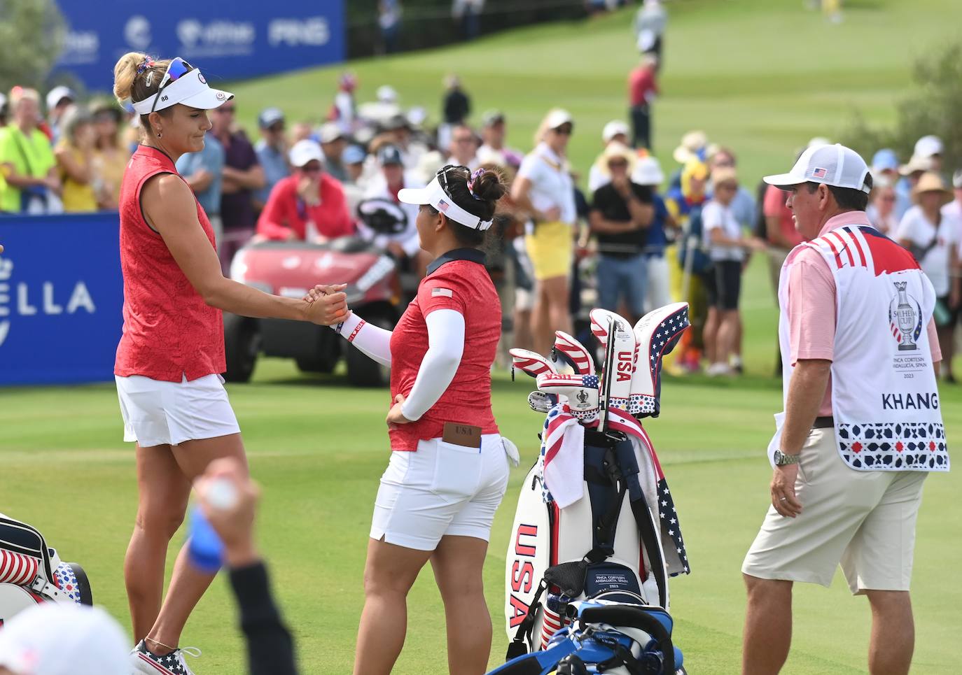 Primera jornada de la Solheim Cup de golf en Casares