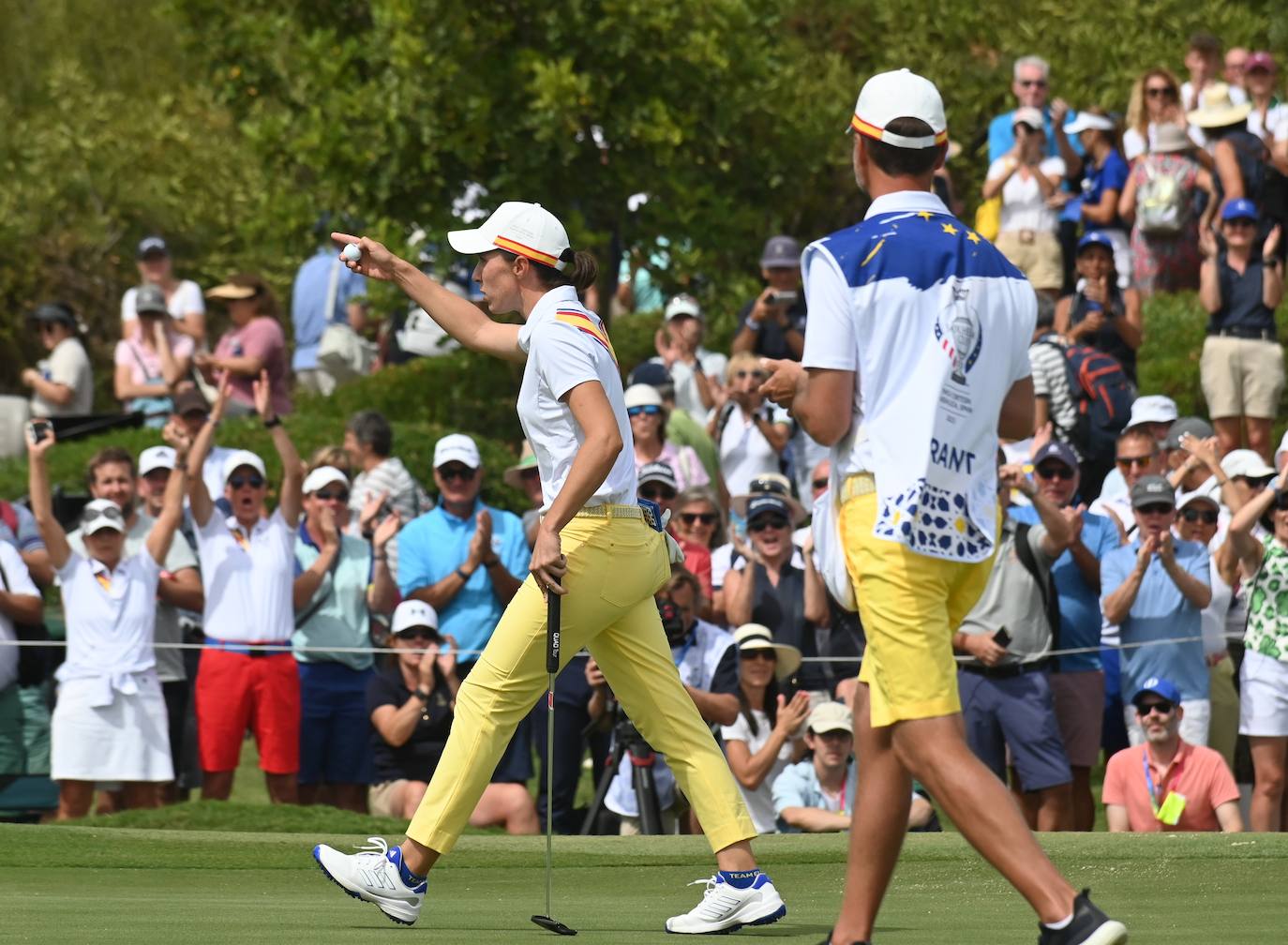 Primera jornada de la Solheim Cup de golf en Casares