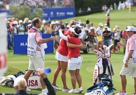 Rotunda victoria de Estados Unidos en el primer turno de la Solheim Cup