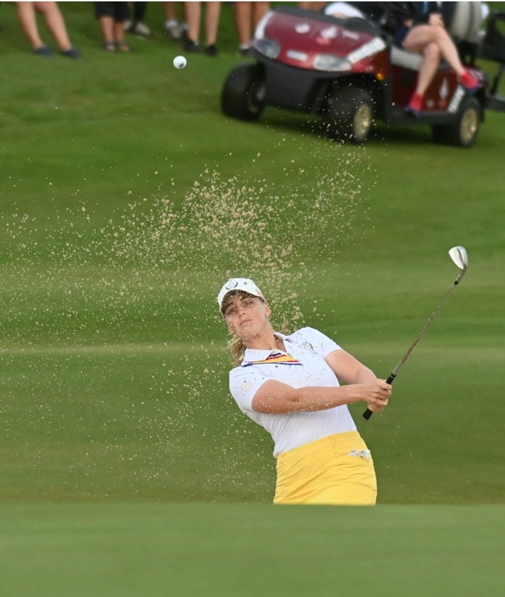 Imagen secundaria 2 - Europa se repone tras un mal inicio en la Solheim Cup de Casares