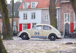 Volkswagen Beetle con la decoración de 'Herbie'.