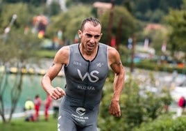 El triatleta de cross rinconero, este jueves en la modalidad corta, en la que quedó cuarto.