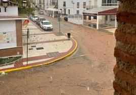 La tromba de agua y granizo sorprendió a los vecinos de Sierra de Yeguas el viernes 15 de septiembre.