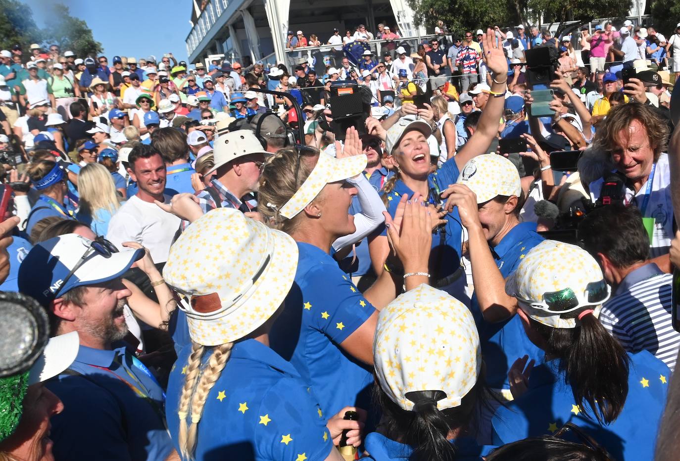 Las mejores imágenes del final de la Solheim Cup en Málaga