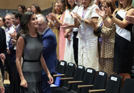 Letizia, esta mañana en la inauguración del II Congreso Internacional de Trata de Seres Humanos en Málaga.