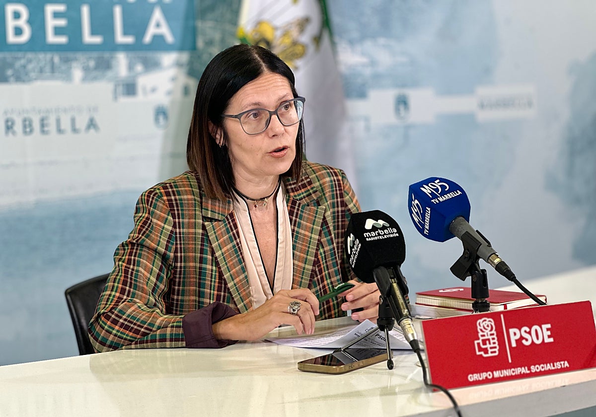 Isabel Pérez, en rueda de prensa.