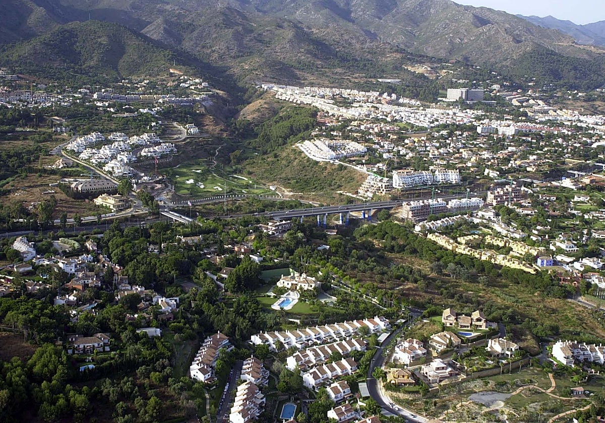 Vista aérea de Marbella.