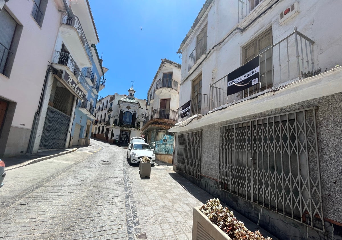 Imagen de una calle del centro histórico de Vélez-Málaga.