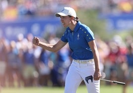 Carlota Ciganda, en la Solheim Cup.