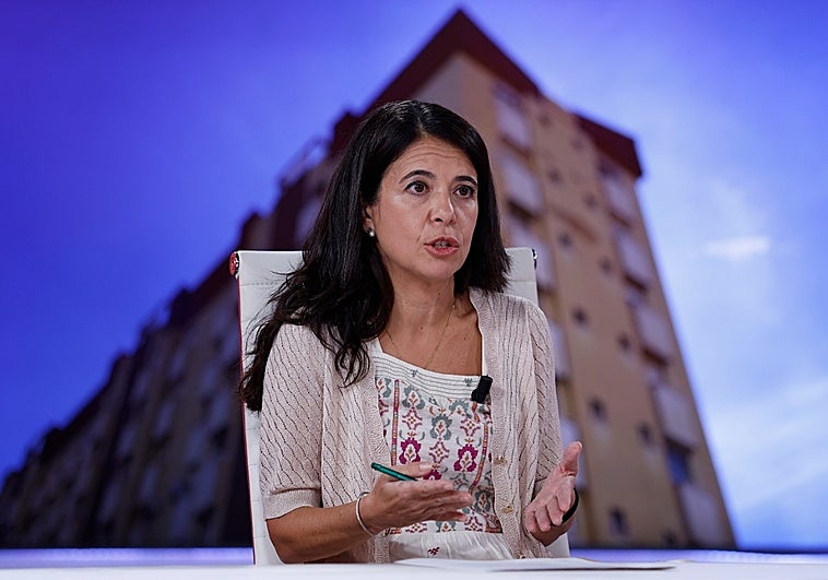 Violeta Aragón, anoche.