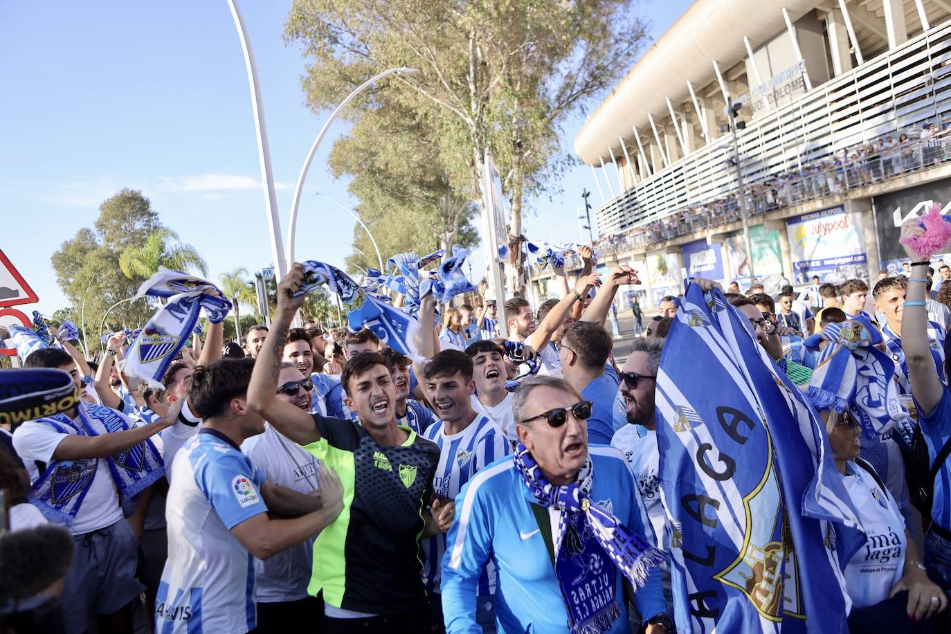 El Recreativo de Huelva-Málaga, en imágenes