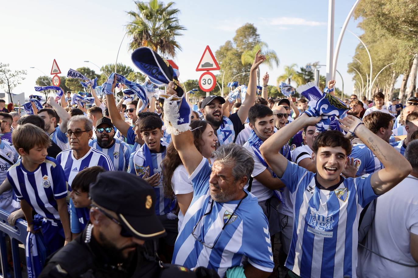 El Recreativo de Huelva-Málaga, en imágenes