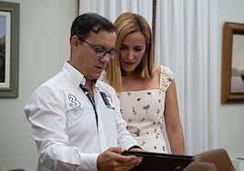 Arenas y Trujillo en la presentación de la iniciativa.