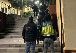 Despliegue policial contra un grupo neonazi en Málaga