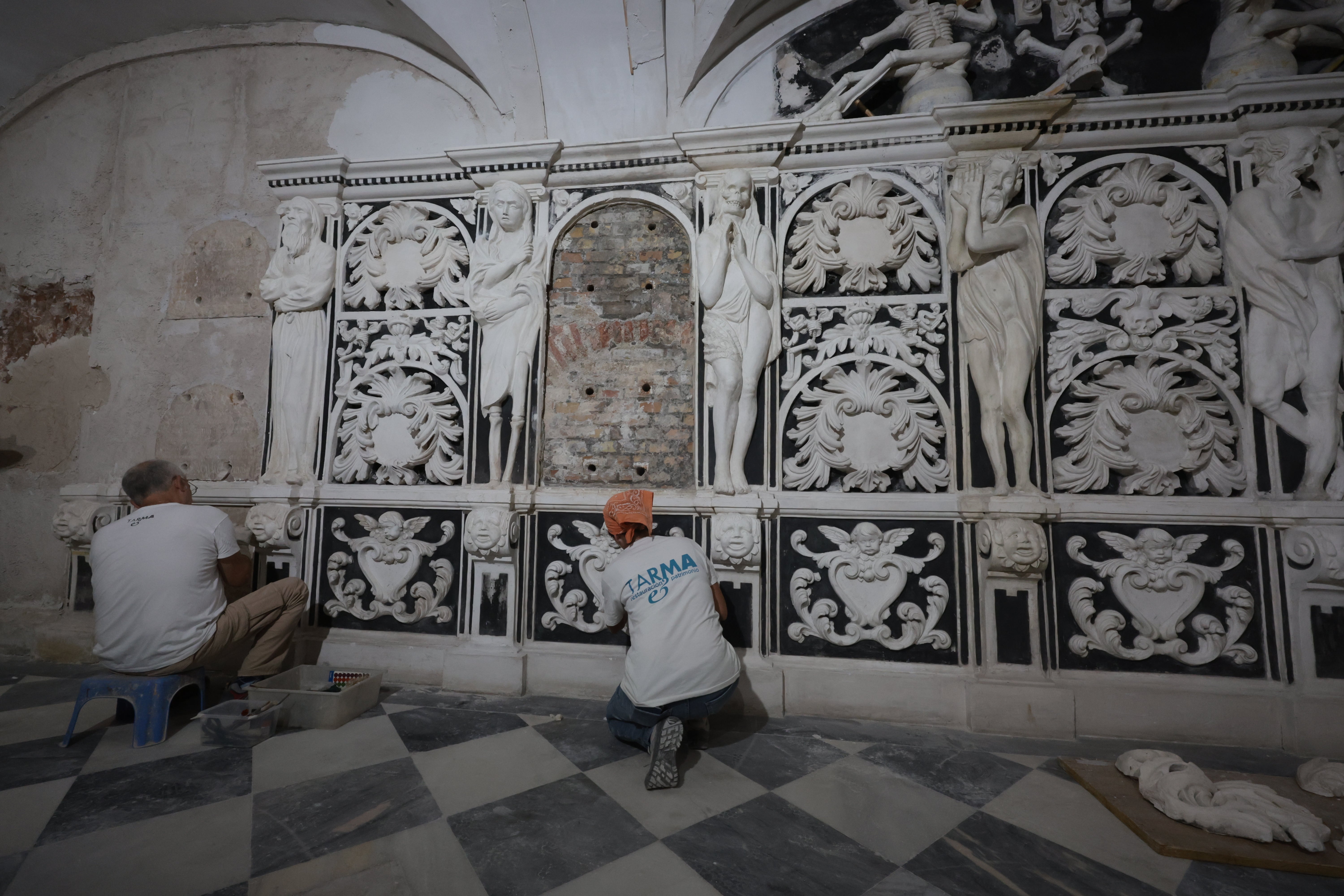 Restauración de la cripta del santuario de la Victoria