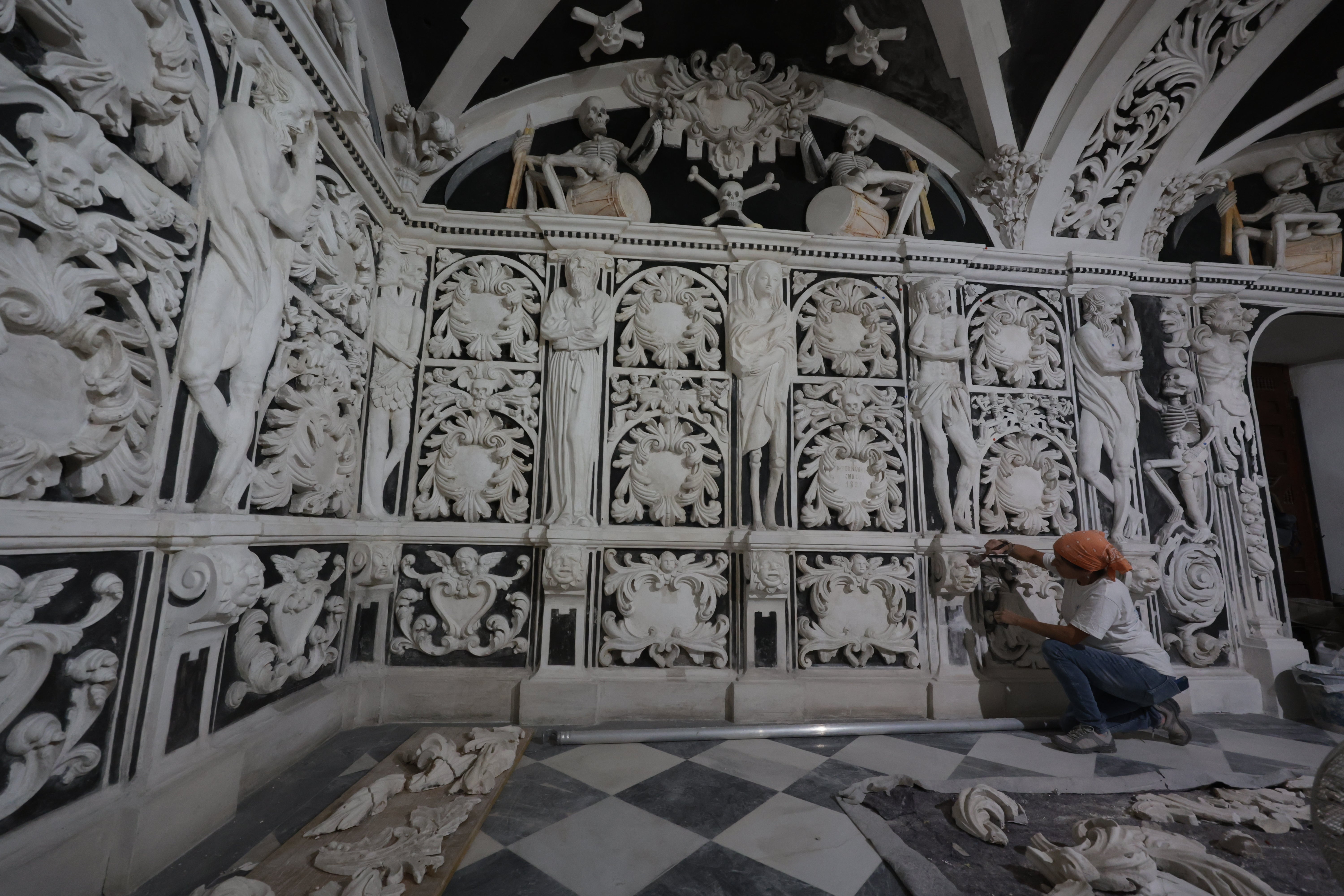 Restauración de la cripta del santuario de la Victoria