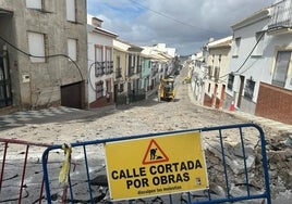 Comienzo de las obras en la calle Carrera de Teba