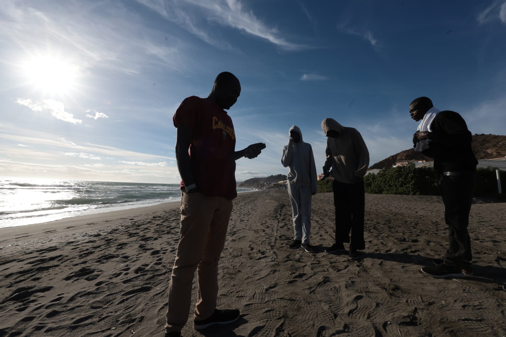 Inmigrantes alojados en un hotel de El Morche procedentes de Canarias