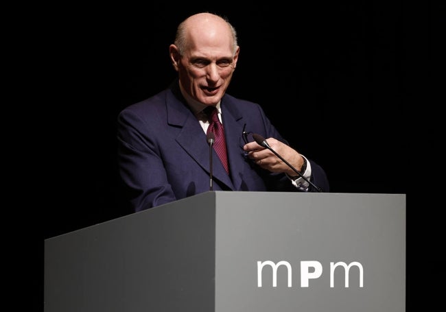 Bernard Ruiz-Picasso, durante su intervención en el acto de vigésimo aniversario.