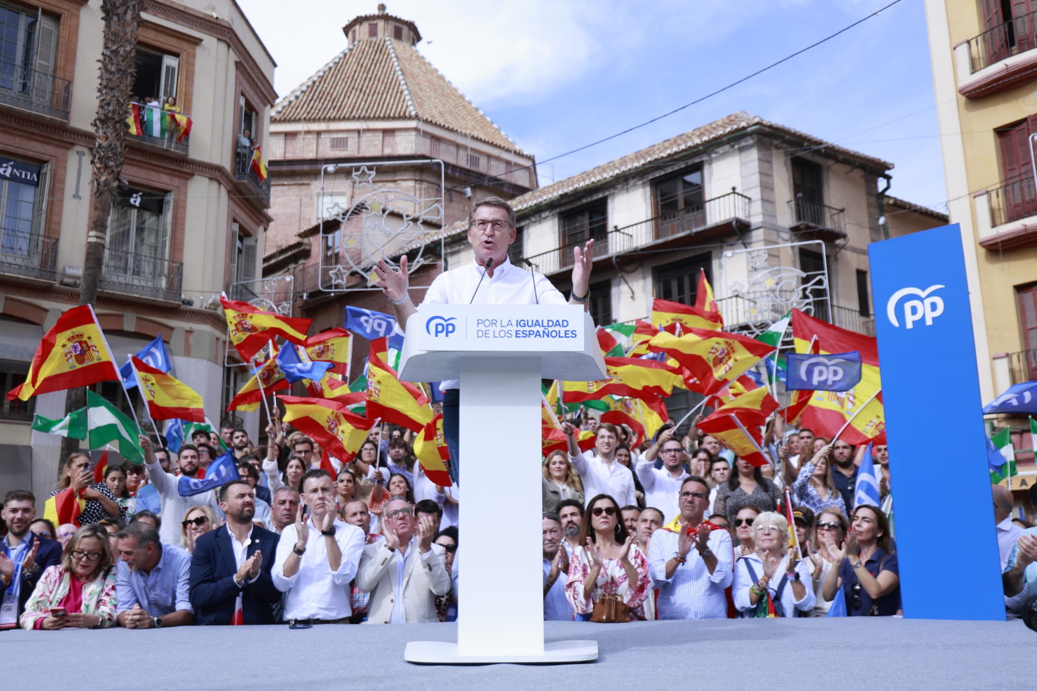 El PP reúne a 20.000 personas en Málaga contra la amnistía