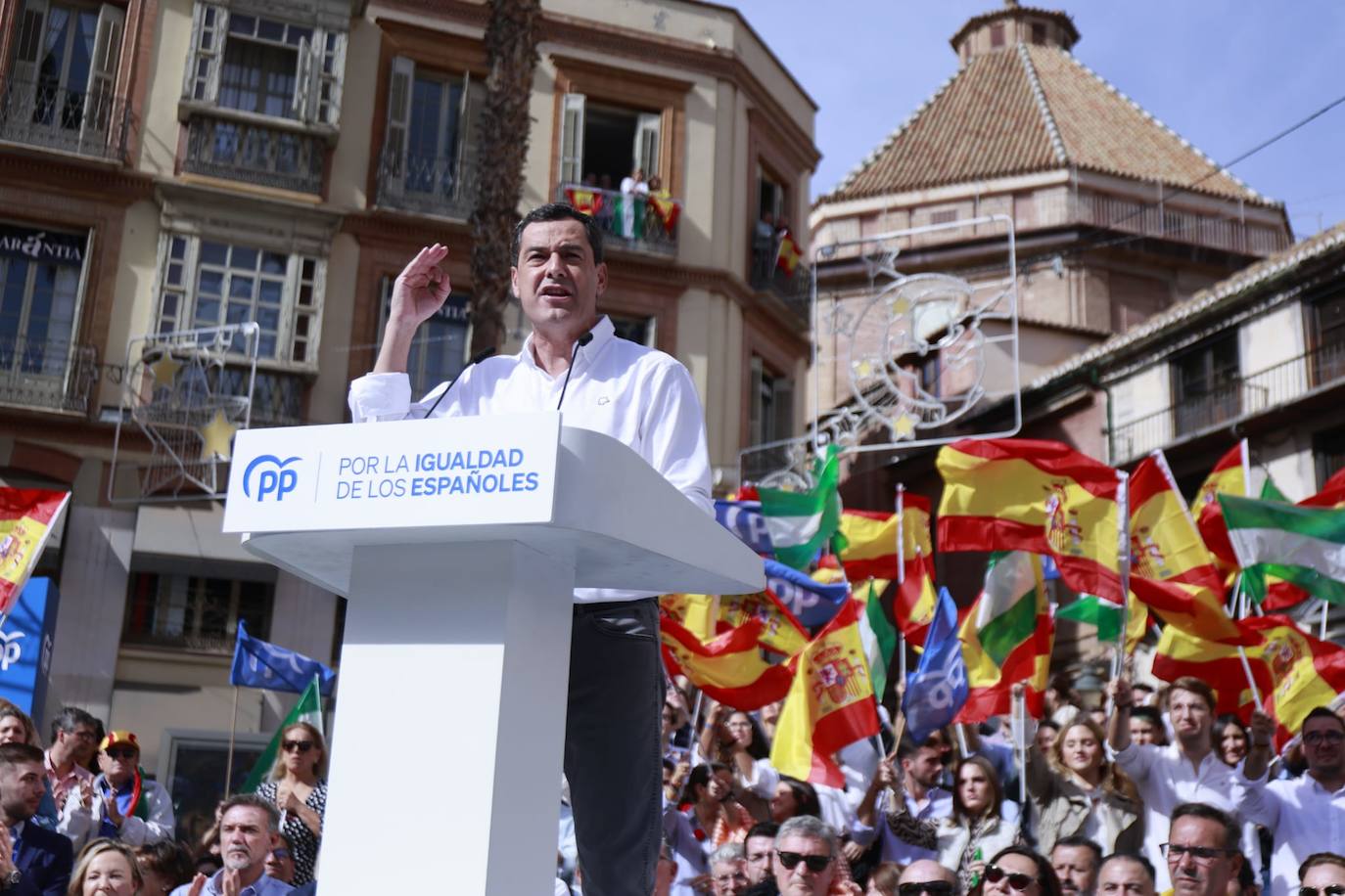 El PP reúne a 20.000 personas en Málaga contra la amnistía