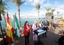 Presentación de los presupuestos de la Junta para Málaga, en el Trocadero Casa de Botes.