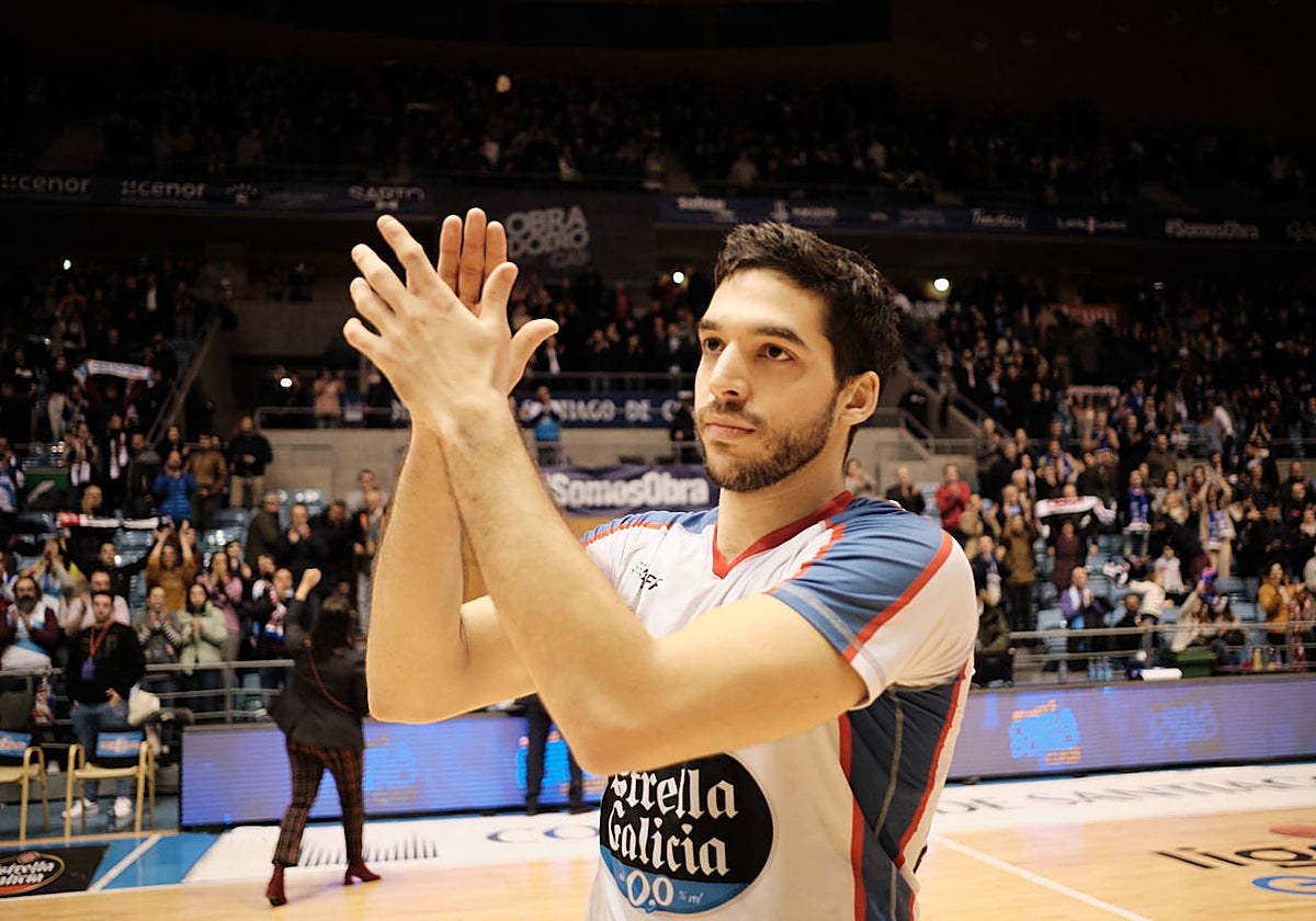 Pepe Pozas, en su etapa en el Obradoiro.