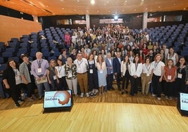 Acto de EduCaixa en el que se anunció la resolución de la convocatoria, en la que resultaron beneficiados 60 colegios de toda España.