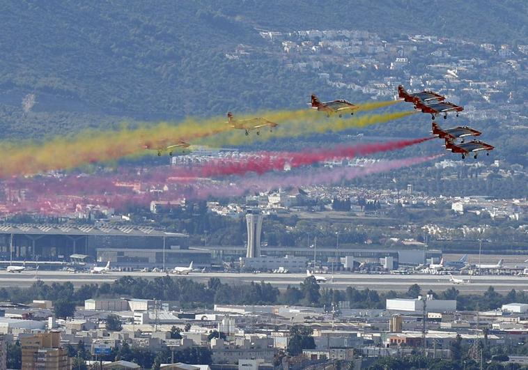 La Patrulla Águila llega por sorpresa a Málaga