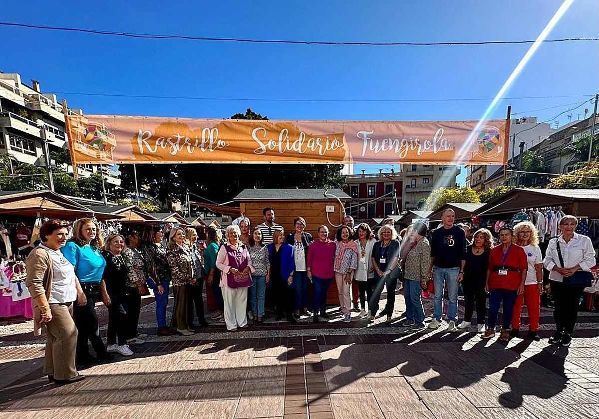 Inauguración del rastrillo solidario de Fuengirola.