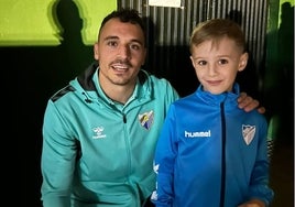 Dani se fotografió con Alfonso Herrero en El Maulí.