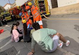 Estudiantes de institutos participaron en el simulacro