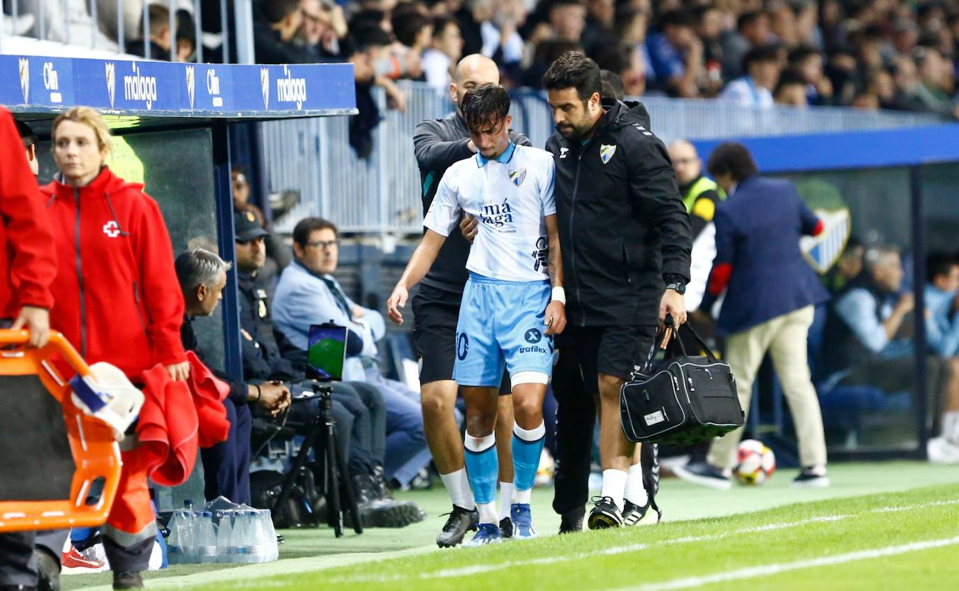 El Málaga-Alcoyano en La Rosaleda, en imágenes